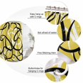 thumbnail image 3 of Yellow Geometric Bathroom Shower Curtains with 12 Hooks Polyester Waterproof Shower Curtain for Stalls and Bathtubs Farmhouse Abstract Black White Striped Decorative Bathroom Curtain 36x72 Inches, 3 of 9