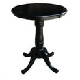 thumbnail image 1 of International Concepts 30" Round Top Pedestal Table Black/30 Dia./36" H, 1 of 4