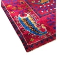 thumbnail image 3 of Pasargad Home Suzani 65" x 96" Hand-Knotted Sari Silk Fabric Runner Rug in Red, 3 of 3