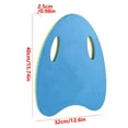 thumbnail image 3 of Swimming Kickboard EVA Foam Training Aid | High Buoyancy Ergonomic Pool Float Board | Adult & Youth Swim Exercise Tool | Durable Wear-Resistant Material | Easy Grip Handle | 1 Pack, 3 of 6