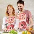 thumbnail image 3 of Pioneer Flower Floral Print Pattern Apron-Garden Aprons for Women with Pockets-Cotton Linen Waterproof Kitchen Cooking Gardening Aprons Adjustable for Kitchen,Cooking,BBQ and Salon 33x27 Inch, 3 of 7