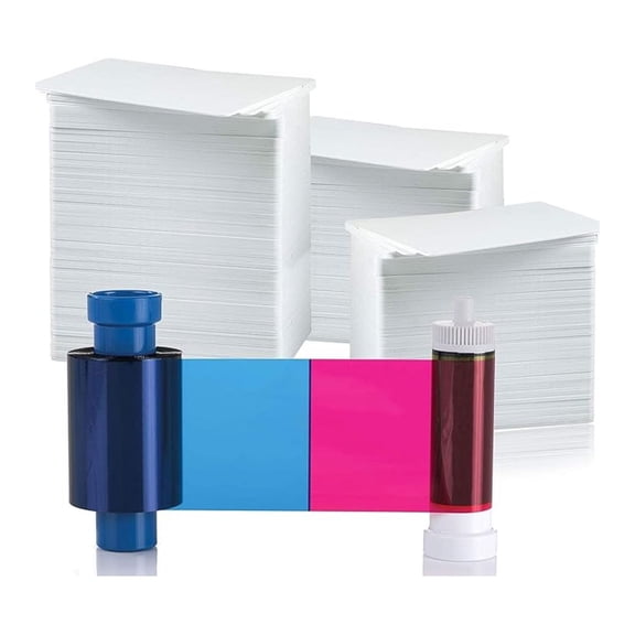 Magicard 100 Print YMCKO 5 Panel Ribbon for Rio Pro/Enduro (MA100YMCKO) Bundle (100 Cards)