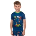 thumbnail image 3 of Nintendo Super Mario Pajamas Big Boy's Snug Fit Short Sleeve Pant Set, 3 of 5