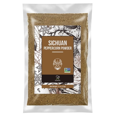 Soeos Sichuan Peppercorn Powder 4oz, Szechuan Powder, Ground Szechuan Peppercorn Powder
