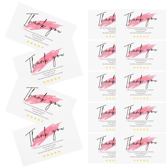 unbranded  30 Pcs Purchase Cards Thank You Teacher Small Business Supplies Shopping