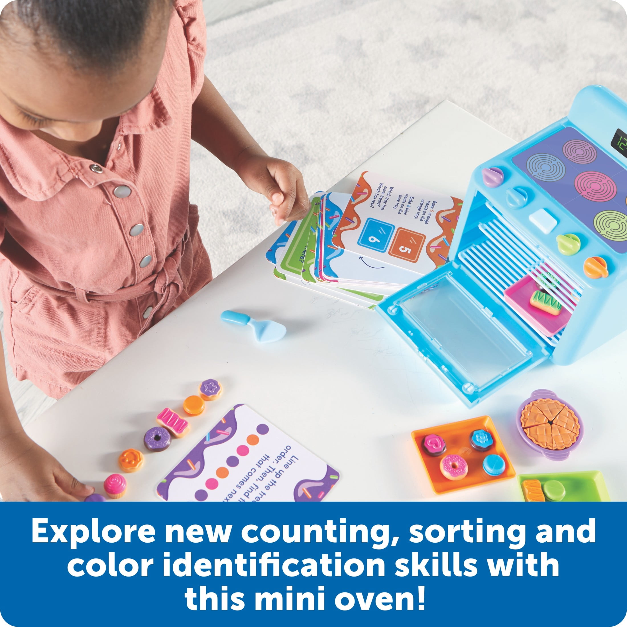 Learning Resources Sorting Sweets Mini Oven, Pretend Play Food, Play Kitchen Set, Ages 3 +