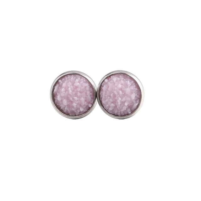 Qarigey 1 par de pendientes de tuerca de acero inoxidable para mujer, regalos para novias y esposas, joyería decorativa, fiesta de celebración de Ropa, zapatos y accesorios Miscelánea tipo 23 Qarigey AP011021-23
