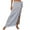 Sky Blue, variant on Boho Maxi Skirts for Women Summer Casual Solid Color Flowy Side Slit Swimwear Cover Up Long Skirt for Beach Vacation