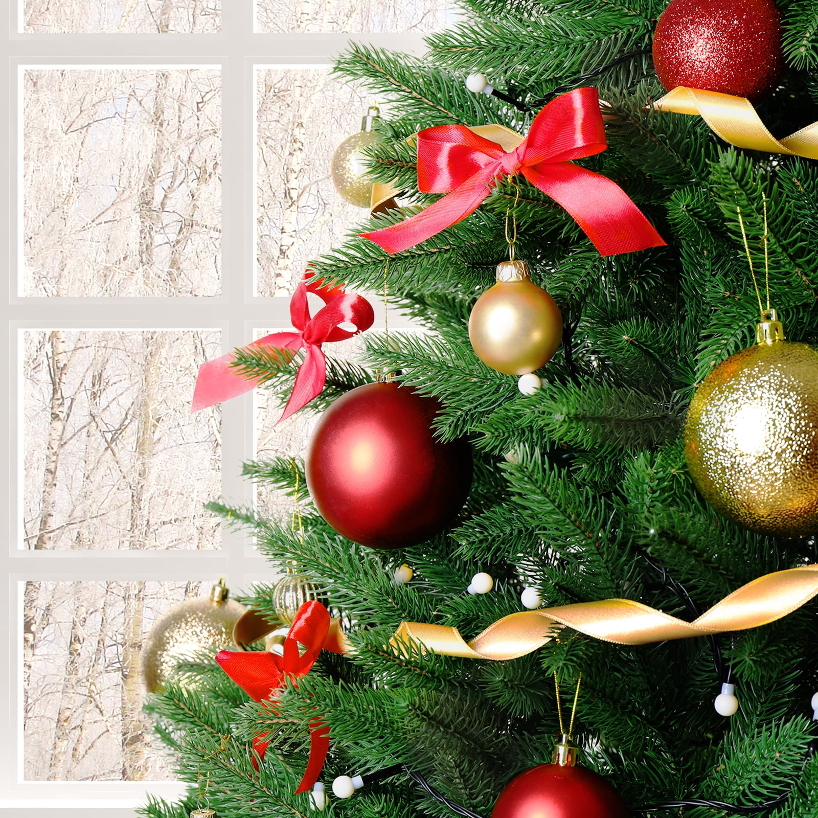 Astoutdoor 6 ft Green Christmas Tree with 1202 Branch Tips, PVC and Iron, 43.3 in x 43.3 in x 70.9 in