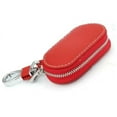 thumbnail image 2 of Red Universal PU Leather Fashion Auto Car Smart Remote Key Holder Bag FOB Case, 2 of 5