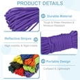 thumbnail image 3 of Uxcell Corde Paracorde Réfléchissante, Corde Paracorde Fluorescente pour Camping Randonnée Pêche Violet 49 Pieds, 3 of 7