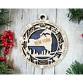 thumbnail image 3 of The Cabin Woodworker - Baltic Birch Wood - New York State Ornament - Holo Cut Backing, 3 of 5