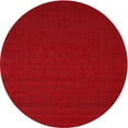 thumbnail image 1 of Ahgly Company Machine Washable Indoor Round Contemporary Ferrari Red Area Rugs, 7' Round, 1 of 7
