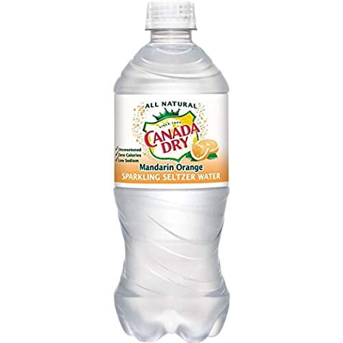 Canada Dry Seltzer Sparkling Water, 20 Oz Bottle (Pack of 8, Total of