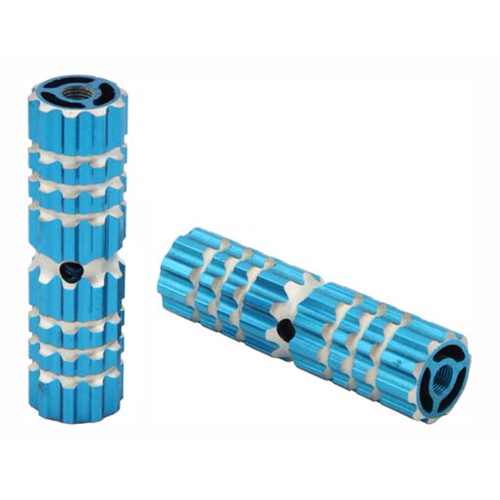 Alloy Pegs 661 24/26t W=1.10" l=4 1/2" Blue. Pegs for bike, bicycles