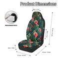thumbnail image 6 of POLERO Cactus Flower Print Car Seat Protector, 2pc Set Stretchy Polyester Fabric Automotive Seat Cover for Sedan Auto Interior, 6 of 12