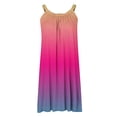 thumbnail image 4 of Womens Printed Camisole Pleated Vacation Style Dress, 4 of 5