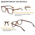 thumbnail image 4 of KANASTAL Blue Light Blocking Glasses for Women Men - Anti Blue Light Glasses TR90 Amber Frame Comfort Fit for Gaming Computer Screen Use Clear Lens, 4 of 7