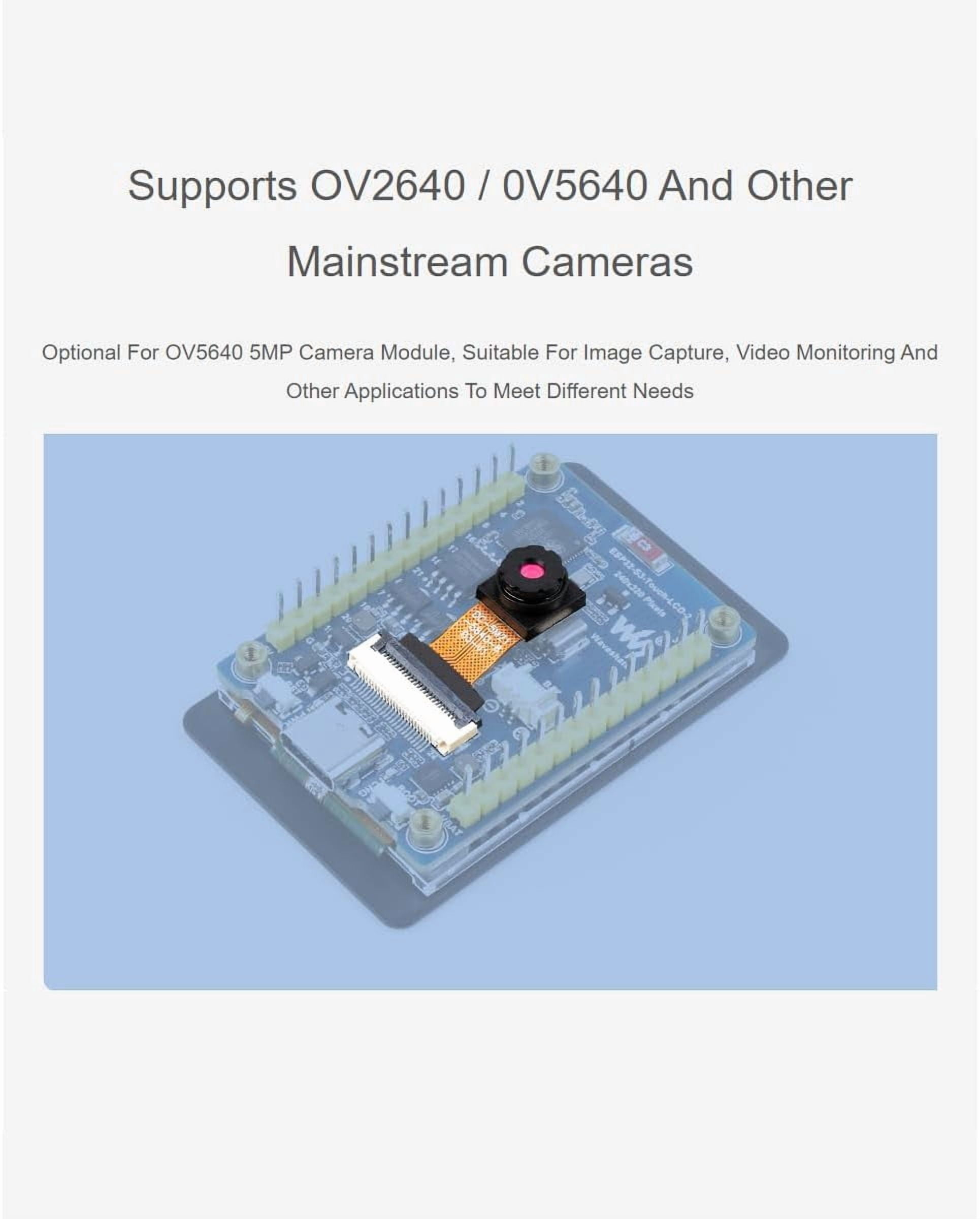 ESP32-S3 2inch Capacitive Touch Display Development Board 240×320 Pixels IPS Screen Embedded with ST7789T3 Driver and CST816D Chip,Come with OV5640 Camera,Supports WiFi & Bluetooth