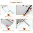 thumbnail image 5 of Butter Cutting Machine, Ongmies Cheese Slicer Multipurpose Cheese Cutter Stainless Cheese Slicers for Block Cheese Butter Sausages Fruits Kitchen Gadget Cheese Cutting Board, Silver, 5 of 9