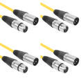 thumbnail image 1 of Cable 1 M XLR 3 Pines A Cable Cable Micrófono Blindado (amarillo), 1 of 8