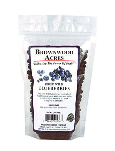 Dried Wild Blueberries - 1/2 Pound Bag