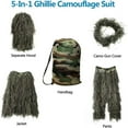thumbnail image 5 of Ziloco Sports on Clearance 5 In 1 Ghillie Suit, 3D Camouflage Hunting Apparel Including Jacket, Pants, Hood, Carry Bag in Clearance, 5 of 6