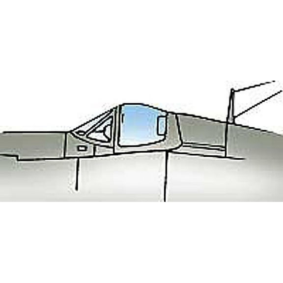 F4U -4 Corsair Vacuform Canopy x2 for Hasegawa, Academy (1/48 model kit accessory)