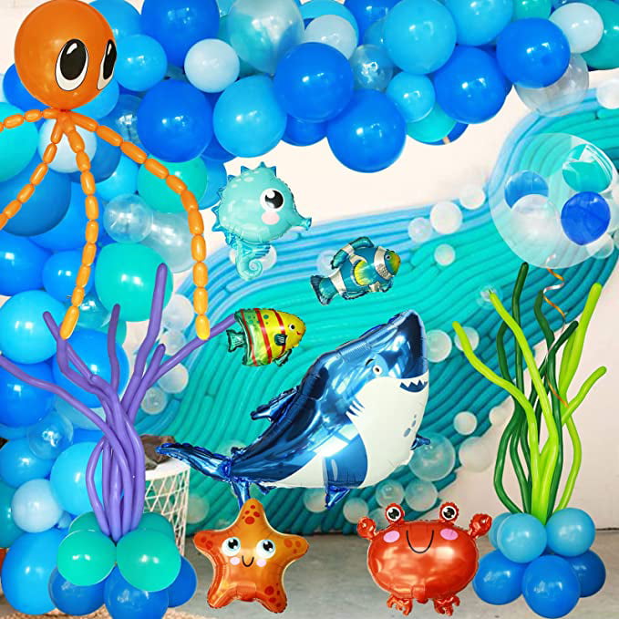 Ocean Party Blowouts 8 Pack Marine Life Birthday Party Decoration 