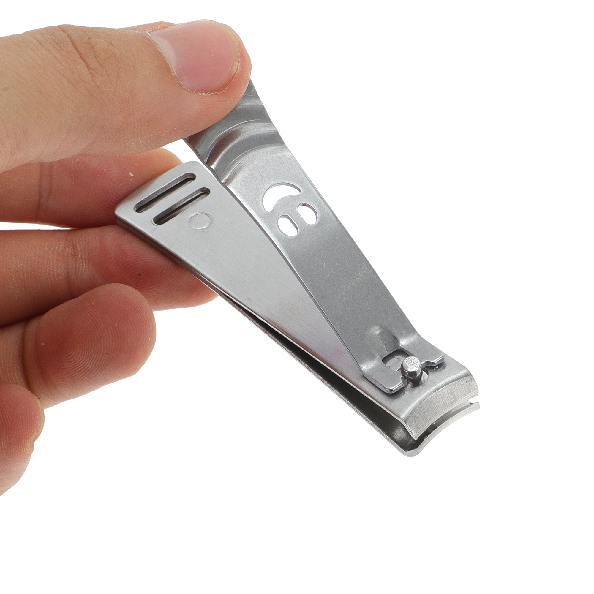 Unique Bargains Portable Laugh Face Nail Clipper 1 Pc Silver Tone, White, Green