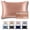 Rose Gold, variant on 22 Momme Mulberry Silk Pillowcase, 6A Hypoallergenic, Hidden Zipper, Standard Champagne, 1 Pack