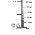 thumbnail image 7 of Gem Stone King 925 Sterling Silver 4MM Blue Topaz, White Topaz and Garnet Stud Earrings Set of 3, 7 of 7