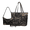 Gold Dragonfly and Celestial Motifs, variant on Tutolipy Vintage Rose Vine 3 Piece Tote Bag Set, with Underarm Shoulder Bag Tote Purse Zipper Wallet, Compatible with Work Shopping