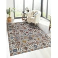 thumbnail image 2 of EORC Gray Hand Knotted Wool Traditional Tabriz Rug, 8' x 10', 2 of 8