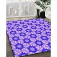 thumbnail image 3 of Ahgly Company Machine Washable Indoor Round Transitional Bright Lilac Purple Area Rugs, 4' Round, 3 of 7