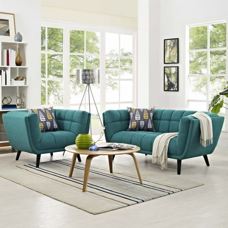UPC 889654123514 product image for Modway Bestow 2 Piece Fabric Upholstered Loveseat and Armchair Set  Multiple Col | upcitemdb.com