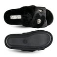 thumbnail image 6 of Jessica Simpson Womens Plush Cross Band Plush Memory Foam Slide Slipper, 6 of 9