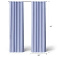 thumbnail image 6 of Mainstays Kids Spring Periwinkle Light Purple Solid Blackout Rod Pocket with Back Tabs Curtain Panel Pair, Set of 2, 30" W x 95" L, 6 of 6