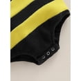 thumbnail image 6 of Newborn Infant Baby Boy Girl Bee Romper Cute Bumblebee Jumpsuit with Hat 2Pcs Halloween Outfits Fall Clothes Set, 6 of 6