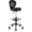 Round Backrest, variant on PVC Faux Leather Drafting Chair Rolling Swivel Salon Stool Seat Adjustable Height 30 Inch with Back Support Foot Rest Hydraulic Wide Seat Diameter 15 in for Tattoo Beauty Barber Lash