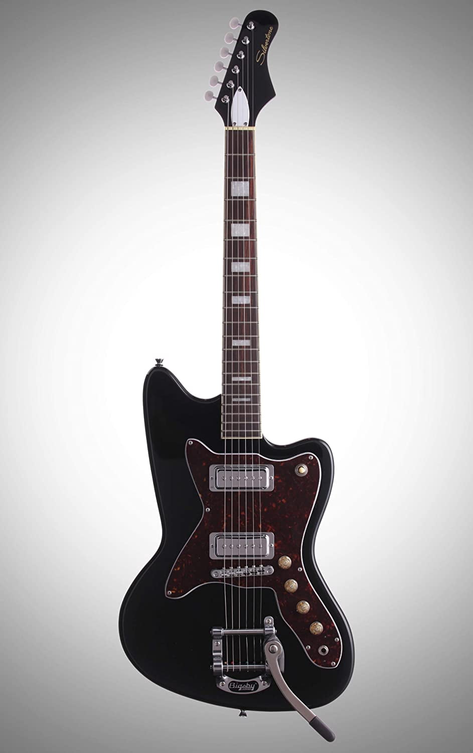 Silvertone 1478 Solidbody Electric Guitar Gloss Black