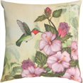 thumbnail image 1 of Happy Hummingbird Climaweave Pillow Digitally Printed 18 X 18 in., 1 of 1