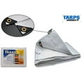 thumbnail image 4 of Harpster Tarps 6' x 10' Heavy Duty White 6 oz. Poly Tarp 12 Mil, 4 of 5