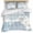 Blue/Beige, variant on 3 Piece Blue Turtle Coastal Duvet Cover Set Queen Size, Microfiber Comforter/Quilt Cover with Corner Ties and 2 Pillowcases, Summer Beach Nautical Coral All Season Soft Bedding with Zipper Closure