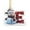 E, variant on Dmlowu 26 Letter Christmas Ornaments - Initial Letter Christmas Tree Ornaments with Snowman, Winter Christmas Decorations Pendant Gifts for Holiday Party Decor, DIY Holiday Name Speller