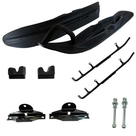 Exo-S & Bottomline B4-464MKA-1711290121 All-Terrain Skis Mount Kit & 4 Carbides for Arctic Cat Some 2010-2017 Models