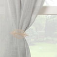 thumbnail image 6 of Evideco French Home Goods Curtain Holdbacks Champagne Gold Leaf Curtain Tiebacks Set of 2, 6 of 7