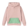 thumbnail image 3 of TFEOQRY Children girls and boys hoodei Crewneck Oversized Hooded Sweatshirt Kids Fashion Long Sleeve Pullover Tops Pink, 3 of 8