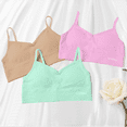thumbnail image 4 of Livona 6 Pack Training Bras for Girls-Sports Bra, Fitness Bra, Padded Everyday Bra Bralette,Crop Cami Tank Top (6-14), 4 of 7