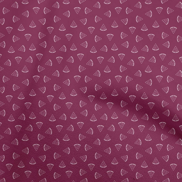 oneOone Cotton Flex Dark Magenta Fabric Watermelon Sewing Craft Projects Fabric Prints By Yard 40 Inch Wide